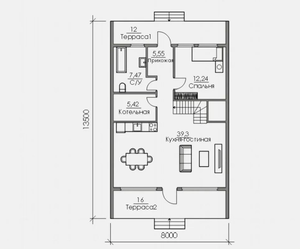 Каркасный дом Деревянная Гармония 151 м² - фото 6