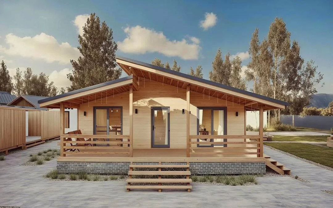 Каркасный дом в стиле шале