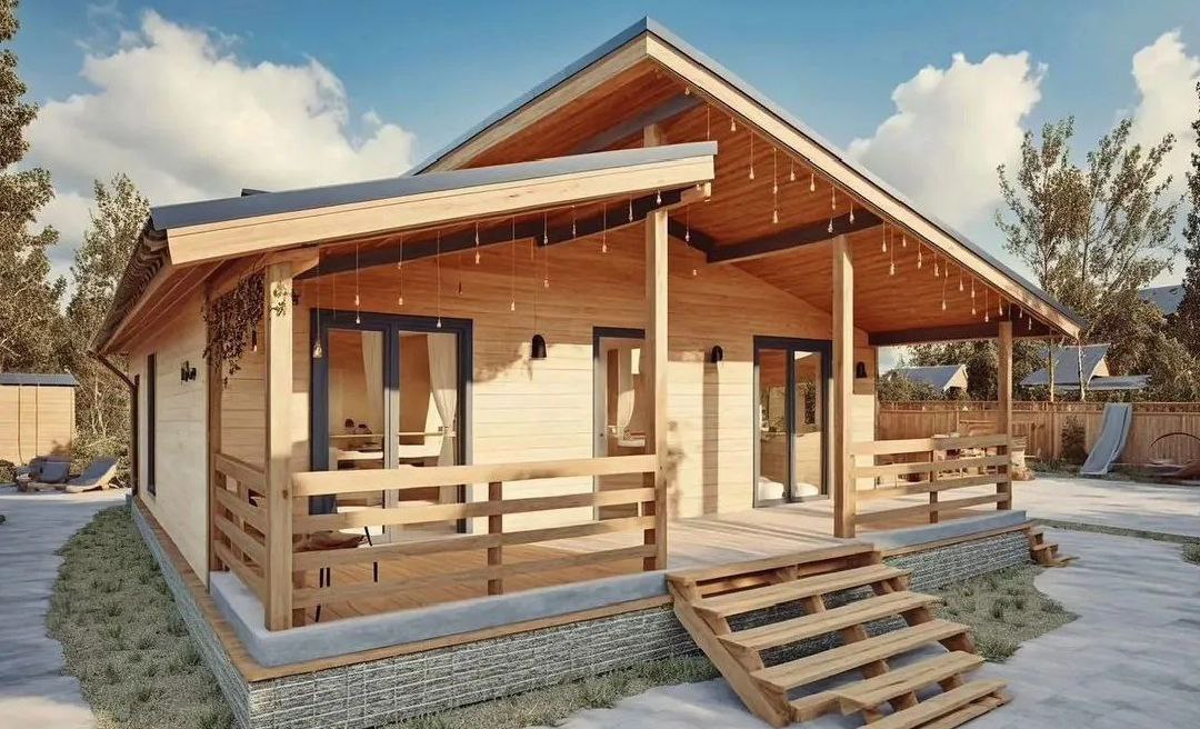 Каркасный дом Каркасный дом в стиле шале 72 м² - фото 2