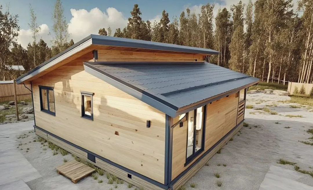 Каркасный дом Каркасный дом в стиле шале 72 м² - фото 4