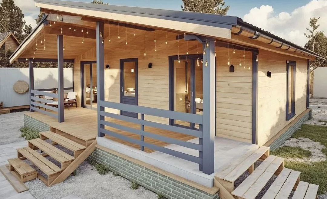 Каркасный дом Каркасный дом в стиле шале 72 м² - фото 6